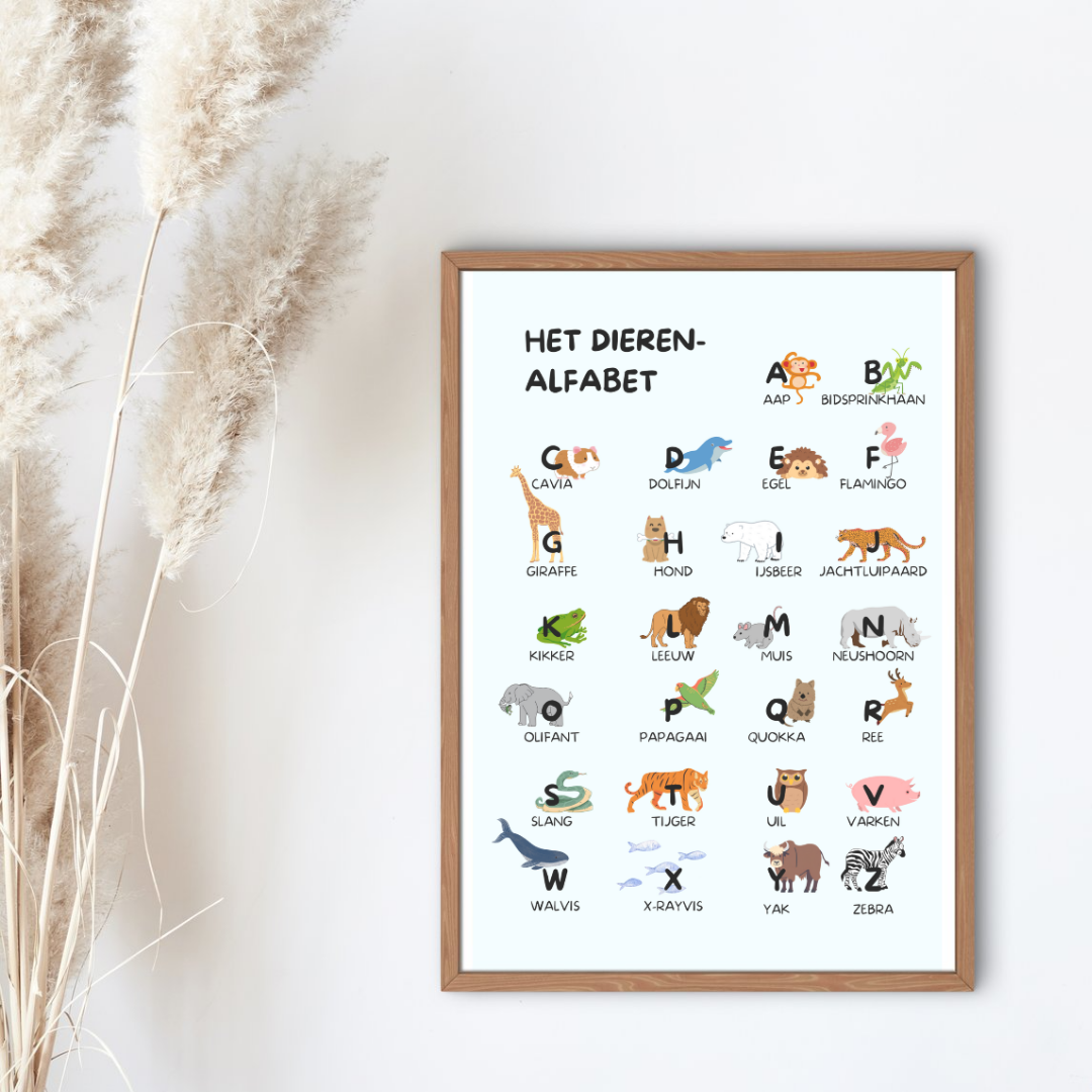 Dierenalfabet poster