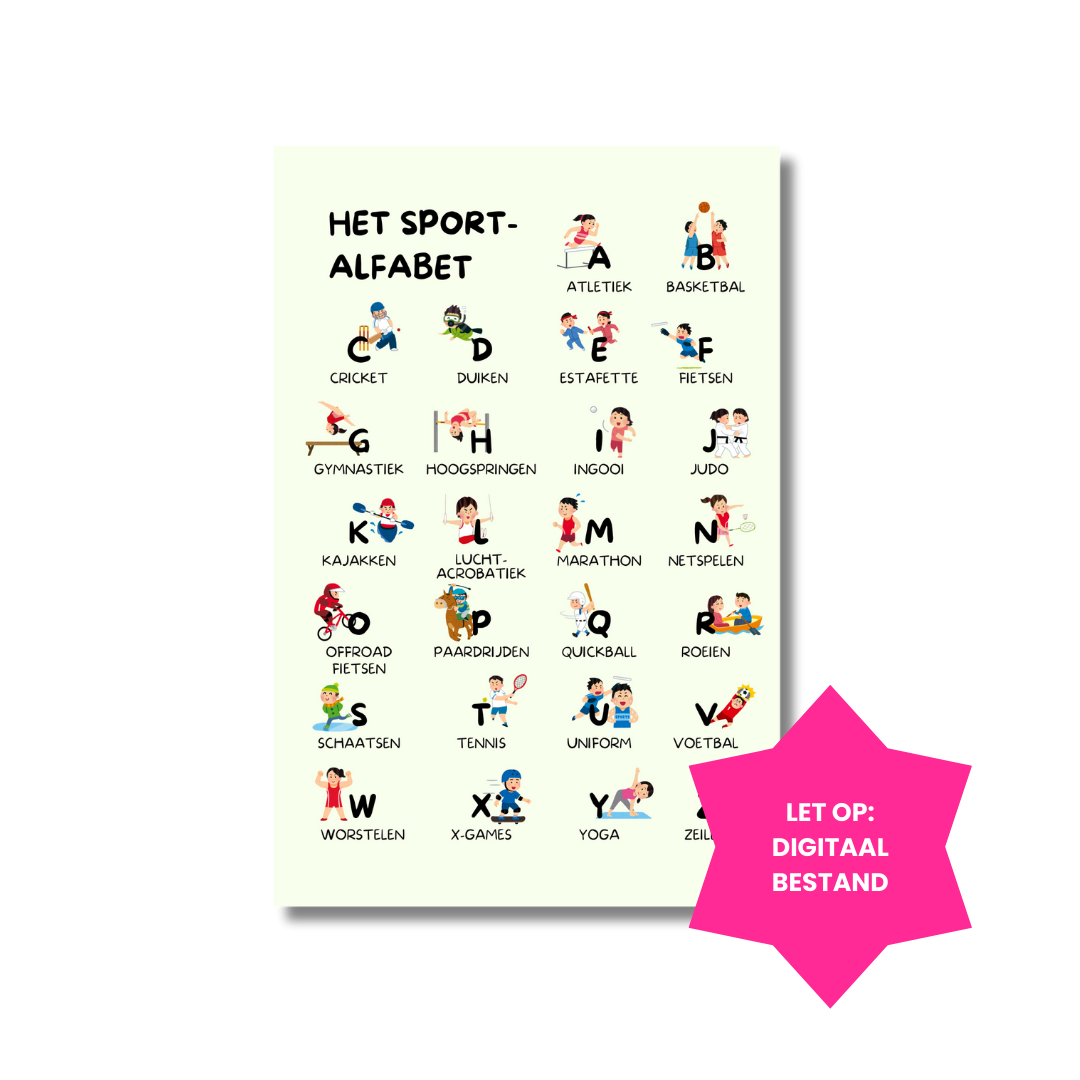 Van A tot Z sportposter