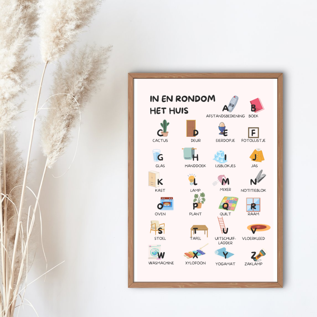 In en om het huis ABC Poster
