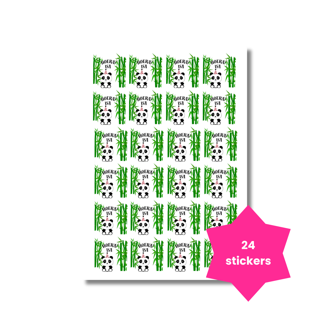Panda stickers (24 stuks)