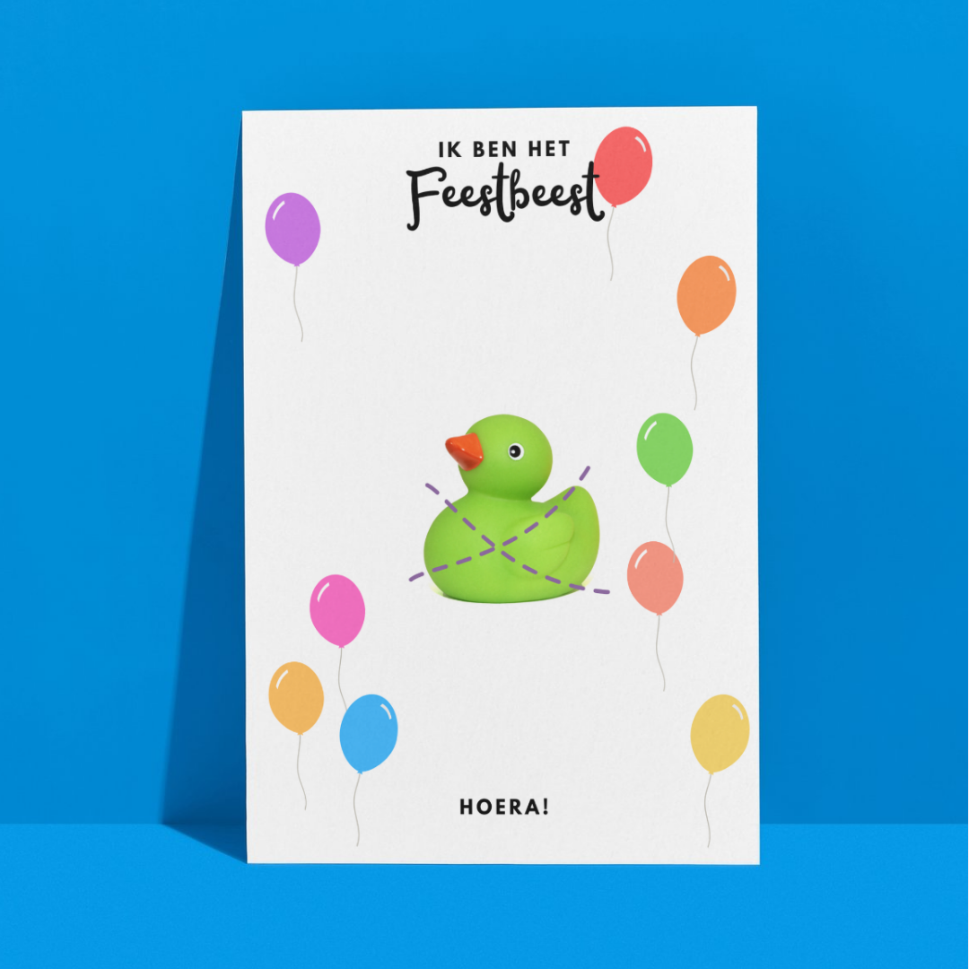 Feestbeest traktatiekaart