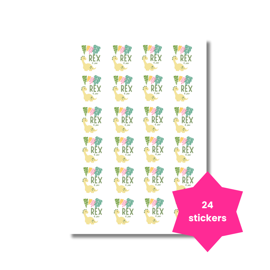 Dino stickers (24 stuks)
