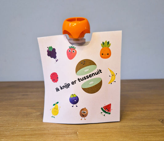 Knijpfruitwikkel fruit - Ik knijp er tussenuit