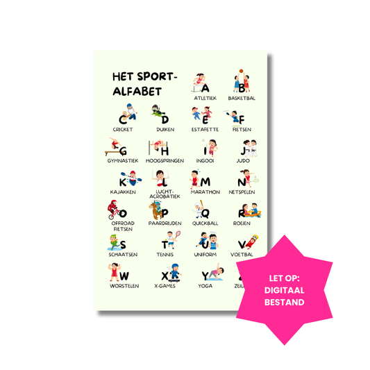Van A tot Z sportposter