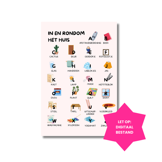 In en om het huis ABC Poster